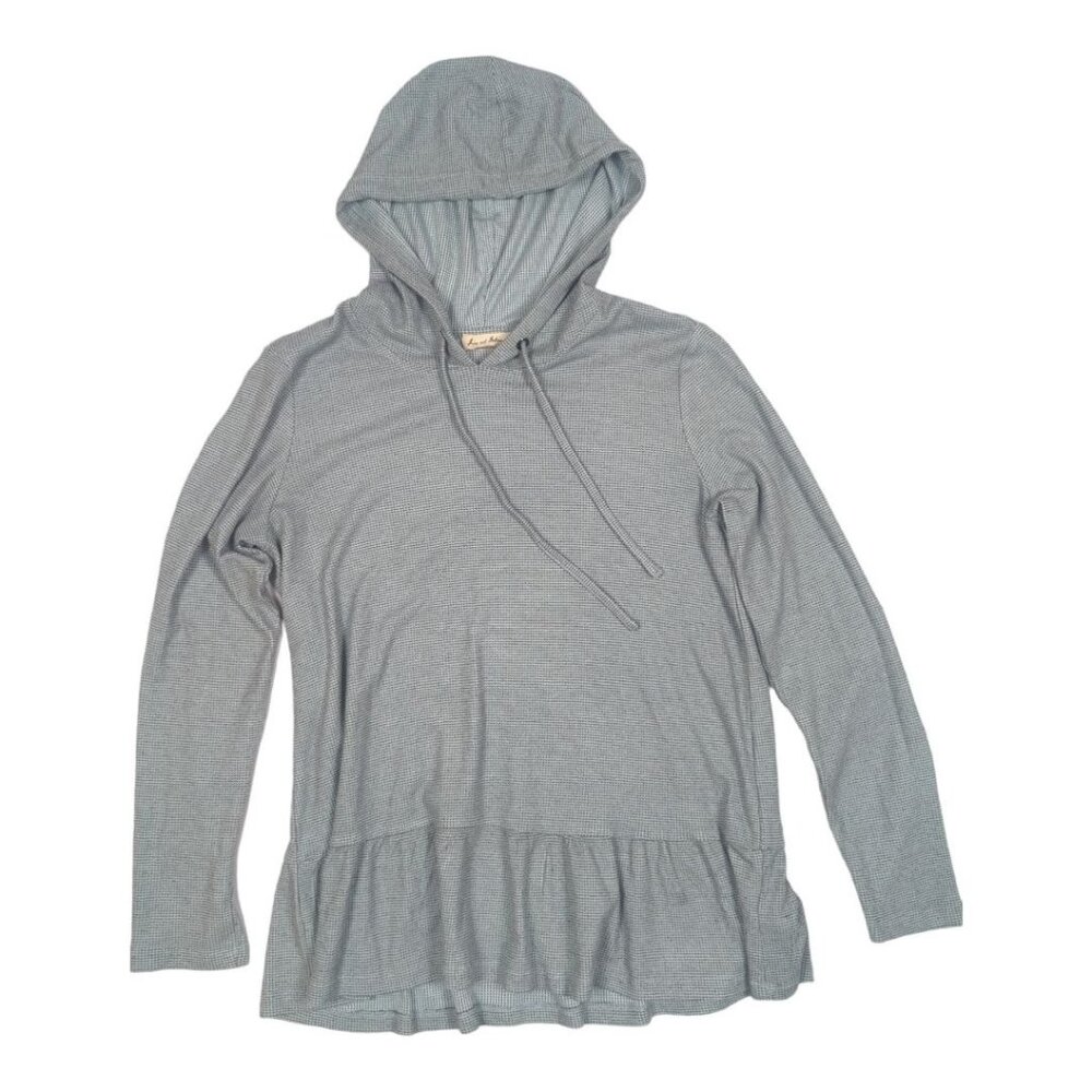 Jane & Delancey Long-Sleeve Hooded Flounce M Top Medium